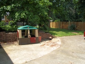 driveway cleaned of junk