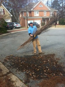 Stand Up Guys cleaning up debris in Dunwoody