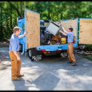 these are men removing junk