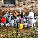 pile of old paint