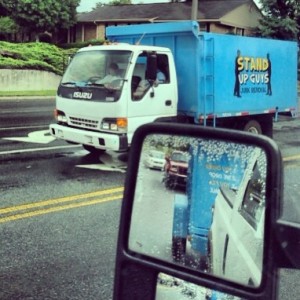 stand up guys junk truck in suwanee